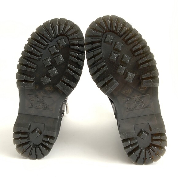 New Dr Martens Animal Print Smooth Leather Studded Jadon Bootie 6 - Picture 8 of 11